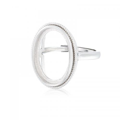 925 Sterling Silver Finger Ring impostazione, 925 sterline d'argento, DIY & formato differente per scelta, assenza di nichel,piombo&cadmio, Venduto da PC