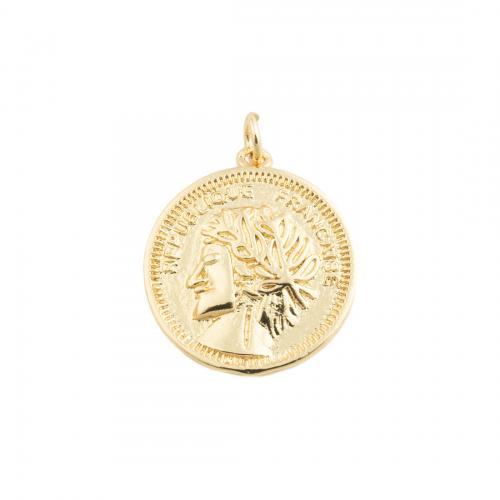 Brass Jewelry Pendants fashion jewelry & Unisex golden nickel lead & cadmium free Sold By PC