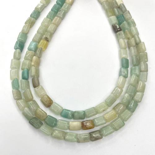 Amazonite Χάντρες, Αμαζόνιος, Flat Γύρος, DIY, μικτά χρώματα, 8x10mm, Sold Per Περίπου 38 cm Strand