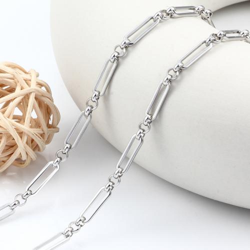 Stainless Steel Necklace Chain 304 Stainless Steel electrolyzation DIY nickel lead & cadmium free Approx Sold By Bag