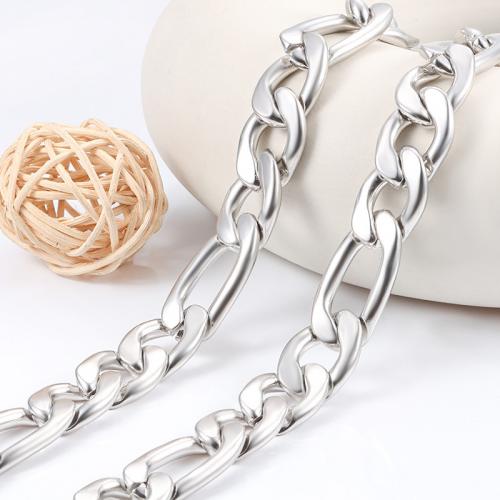 Nehrđajućeg čelika Nekclace Chain, 304 nehrđajućeg čelika, elektrolizacija, možete DIY, nikal, olovo i kadmij besplatno, Prodano By m