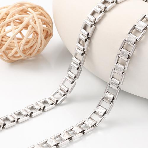 Nehrđajućeg čelika Nekclace Chain, 304 nehrđajućeg čelika, možete DIY, nikal, olovo i kadmij besplatno, Prodano By m