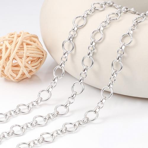 Stainless Steel Nekclace Chain, 304 roestvrij staal, DIY, nikkel, lood en cadmium vrij, Verkocht door m