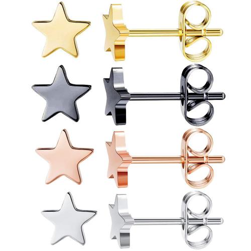 Zink Alloy dubbar örhänget, Star, plated, mode smycken & Unisex, fler färger för val, nickel, bly och kadmium gratis, 6mm, Säljs av PC