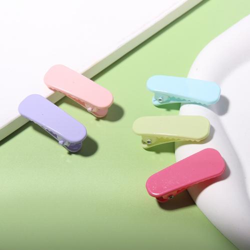 Bek Clips, Hars, moffelen vernis, Meisje & DIY, meer kleuren voor de keuze, 36x13mm, Verkocht door PC