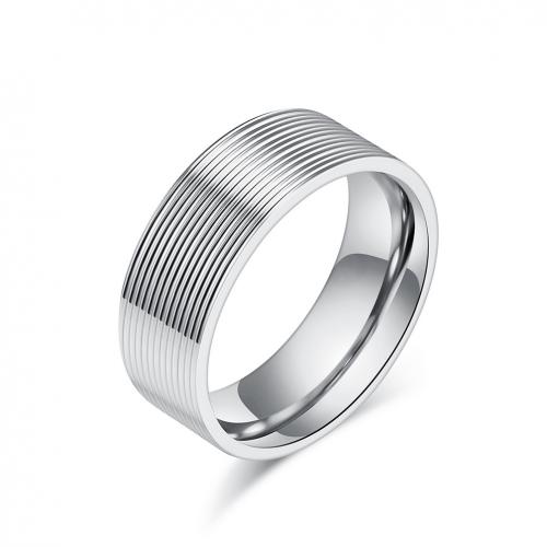 Titantium Steel Finger Ring, Titanium Steel, csiszolt, egynemű & különböző méretű a választás, több színt a választás, Által értékesített PC