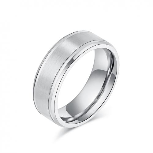 Titanium Čelik Finger Ring, uglađen, bez spolne razlike & različite veličine za izbor, više boja za izbor, Prodano By PC