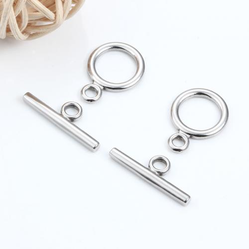 Stainless Steel Toggle kopča, 304 nehrđajućeg čelika, elektrolizacija, možete DIY, nikal, olovo i kadmij besplatno, Prodano By PC