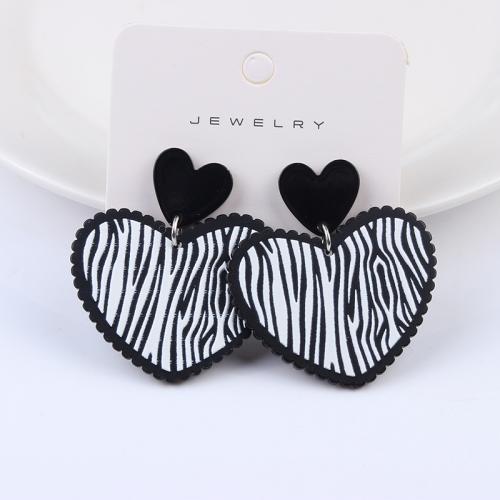 Acrylic Jewelry Earring printing fashion jewelry & for woman Sold By Pair