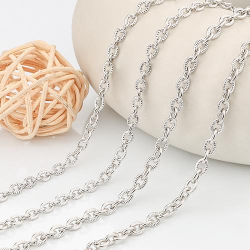 Stainless Steel Nekclace Chain, 304 roestvrij staal, elektrolysatie, DIY & verschillende grootte voor keus, nikkel, lood en cadmium vrij, Ca 5m/Bag, Verkocht door Bag