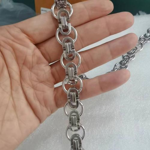 Stainless Steel Nekclace Chain, 304 roestvrij staal, elektrolysatie, DIY, meer kleuren voor de keuze, nikkel, lood en cadmium vrij, Verkocht door m