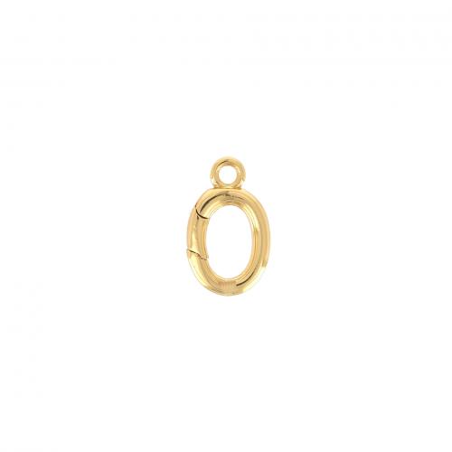 Brass Snap Clasp 18K gold plated fashion jewelry & DIY nickel lead & cadmium free Sold By PC