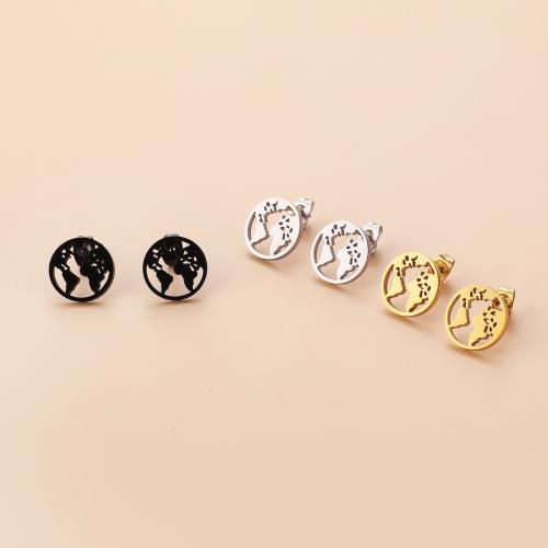 ステンレス鋼イヤリング, 304ステンレススチール, ラウンド形, メッキ, 女性用, 無色, 13x13mm, 12ペア/バッグ, 売り手 バッグ