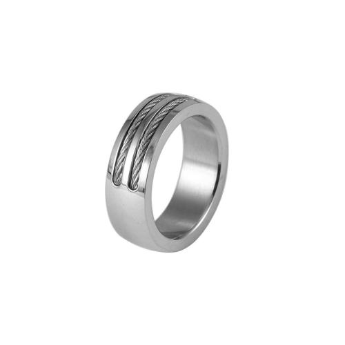 Bague en acier inoxydable, Acier inoxydable 304, poli, bijoux de mode & normes différentes pour le choix & pour homme, couleur originale, Vendu par PC