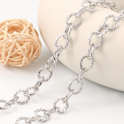 Nehrđajućeg čelika Nekclace Chain, 304 nehrđajućeg čelika, elektrolizacija, možete DIY, nikal, olovo i kadmij besplatno, Prodano By m