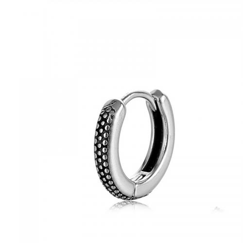 Titanium Steel  Earring plated fashion jewelry silver color Sold By PC