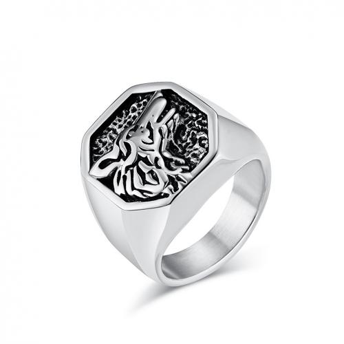 Titanium Čelik Finger Ring, uglađen, različite veličine za izbor & za žene, više boja za izbor, Prodano By PC