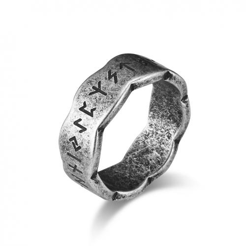 Titanium Čelik Finger Ring, uglađen, bez spolne razlike & različite veličine za izbor & emajl, više boja za izbor, Prodano By PC