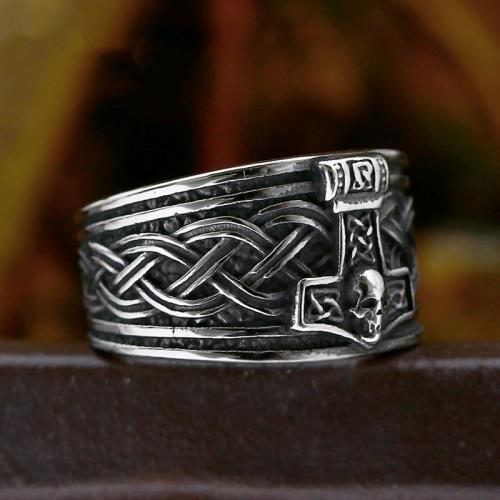 Titanium Steel Finger Ring polished vintage & for man original color US Ring Sold By PC