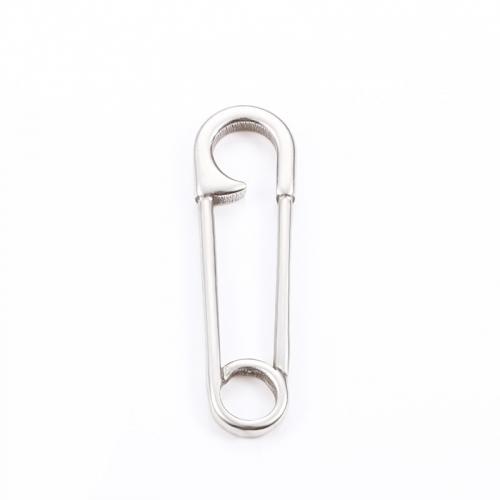 Rozsdamentes acél Ékszerek Medálok, 304 rozsdamentes acél, Kilt Pin, DIY & különböző stílusokat a választás, nikkel, ólom és kadmium mentes, Kb 20PC-k/Bag, Által értékesített Bag