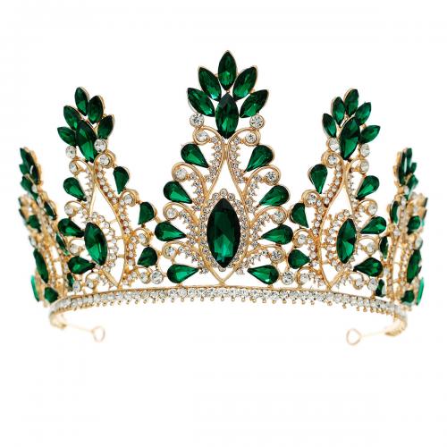 Bridal Tiaras Zinc Alloy plated for woman & with rhinestone nickel lead & cadmium free Sold By PC