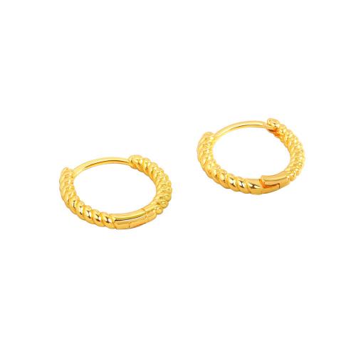 Brass Huggie Hoop Earring Donut plated fashion jewelry & for woman nickel lead & cadmium free Sold By Pair