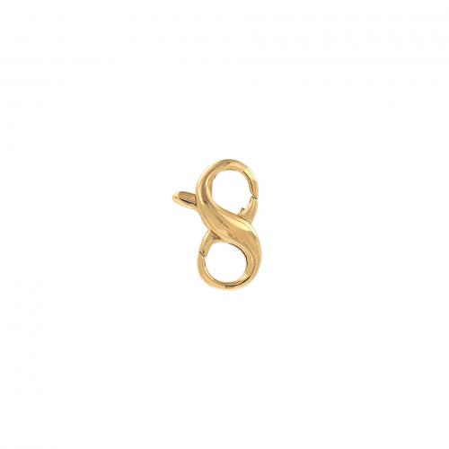 Brass Homár Kapcsos, Sárgaréz, 18K aranyozott, divat ékszerek & DIY, nikkel, ólom és kadmium mentes, 8.50x13x3mm, Által értékesített PC