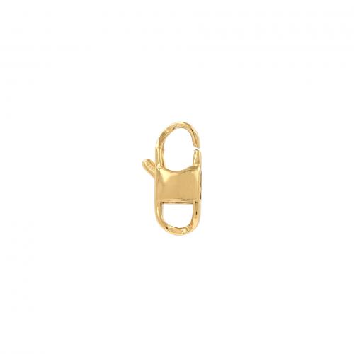 Brass Lobster Clasp 18K gold plated fashion jewelry & DIY nickel lead & cadmium free Sold By PC