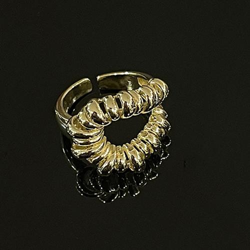 Prás Finger Ring, Fáiscín páipéar, plátáilte, jewelry faisin & do bhean, nicil, luaidhe & caidmiam saor in aisce, Méid:7, Díolta De réir PC