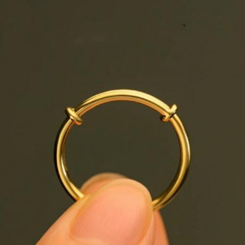 Zinklegierung Manschette Fingerring, goldfarben plattiert, Modeschmuck & für Frau, Größe:6-8, verkauft von PC