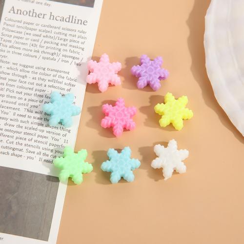 Blandet akryl perler, Snowflake, du kan DIY, blandede farver, 500G/Lot, Solgt af Lot