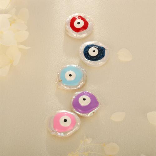 Mode boze oog sieraden kralen, Plastic Pearl, DIY & glazuur, meer kleuren voor de keuze, 19x16mm, Verkocht door PC