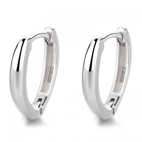 925 Sterling Silver Hoop Earrings plated for woman Sold By Pair