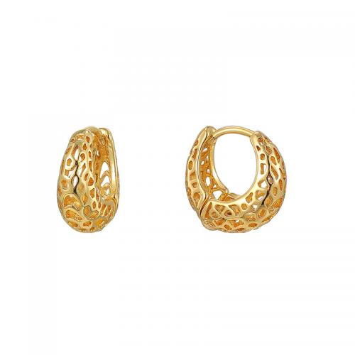 Brass Leverback Earring plated for woman golden Sold By Pair