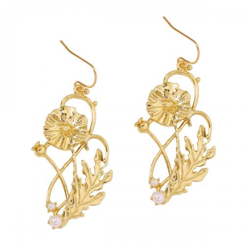 Zinc Alloy Drop Earrings plated fashion jewelry & for woman & hollow nickel lead & cadmium free Sold By Pair