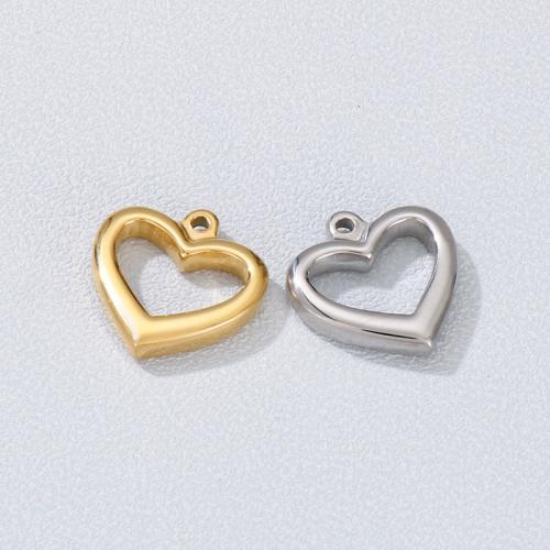 Stainless Steel Heart Pendants 304 Stainless Steel DIY Sold By PC