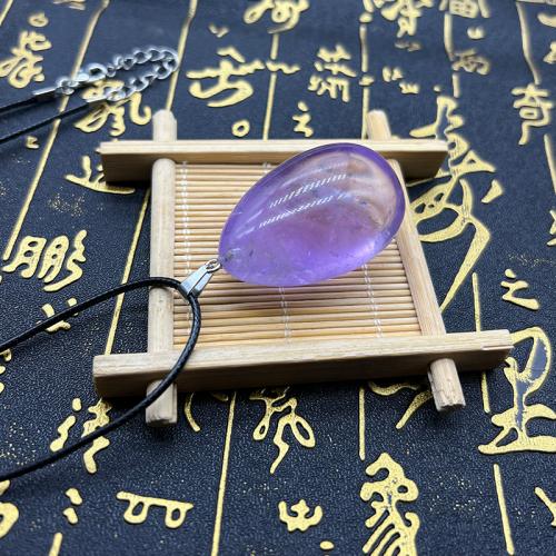 Pendentifs quartz naturel, améthyste, larme, DIY, violet, The pendant size is about 4CM, Vendu par PC