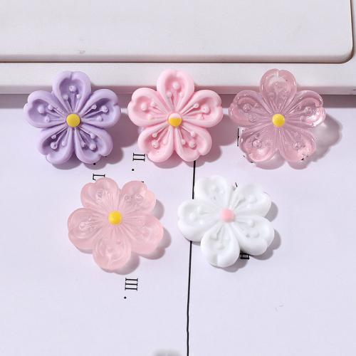 Celular Kit DIY, resina, Flor, Mais cores pare escolha, 21x20mm, Aprox 10PCs/Bag, vendido por Bag