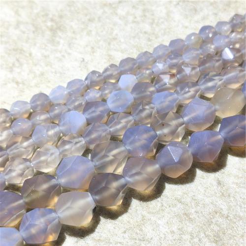 Perles agates grises naturelles, agate grise, DIY & normes différentes pour le choix & facettes, gris, Vendu par Environ 36-38 cm brin