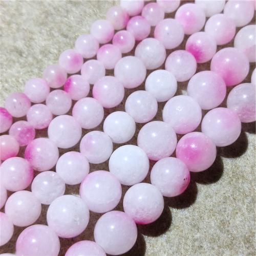 Natural Jade Beads Jade Quartzite Round fashion jewelry & DIY mixed colors Sold Per Approx 38-40 cm Strand