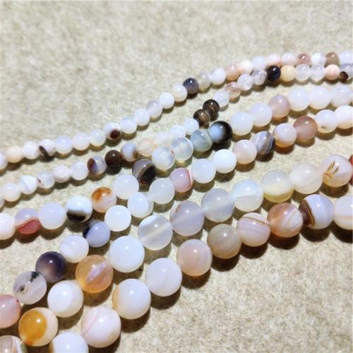 Natural Lace Agate Beads Round DIY mixed colors Sold Per Approx 38-40 cm Strand