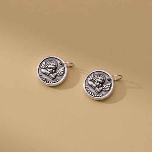 925 Sterling Silber Anhänger, DIY, originale Farbe, 14mm, verkauft von PC