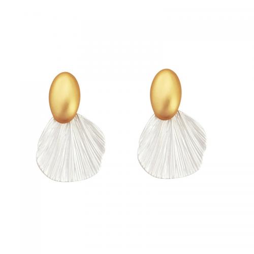 Lo zinco in lega Stud Earring, lega in zinco, placcato color oro, gioielli di moda & per la donna, assenza di nichel,piombo&cadmio, 45x28mm, Venduto da coppia