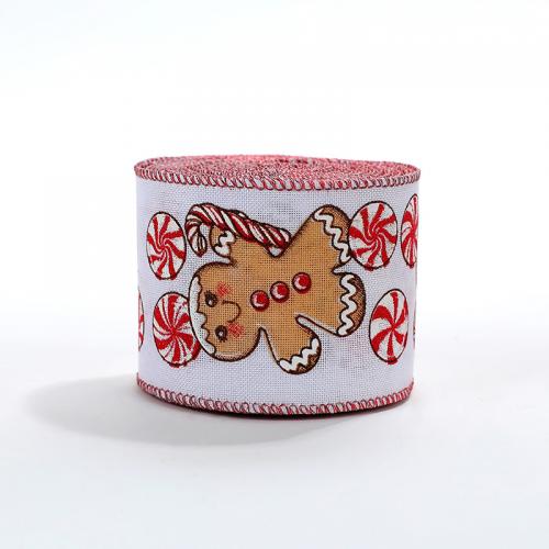 Christmas Ribbons Cloth Christmas jewelry Sold By Spool