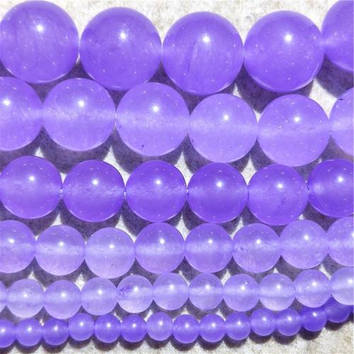 Paars Chalcedoon, Ronde, DIY & verschillende grootte voor keus, purper, Per verkocht Ca 38-40 cm Strand