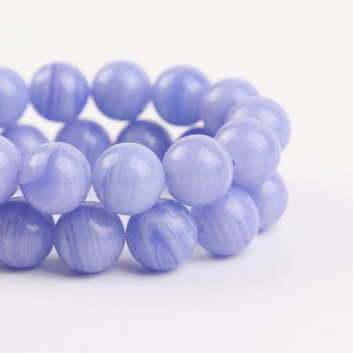 Purple Chalcedon, Kolo, DIY & různé velikosti pro výběr, nachový, Prodáno za Cca 35-40 cm Strand