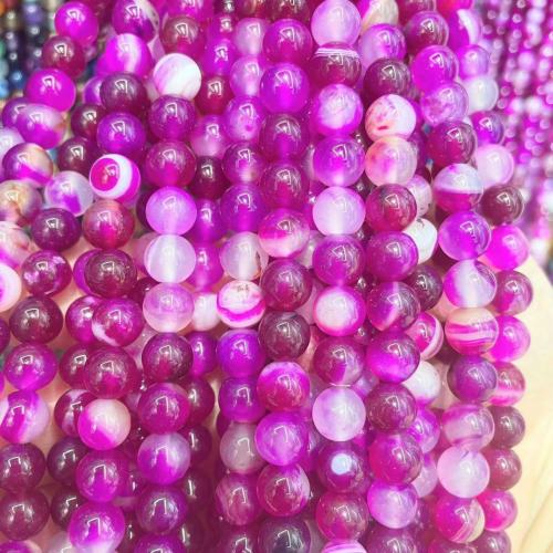 Agate Beads Round DIY Sold Per Approx 38 cm Strand