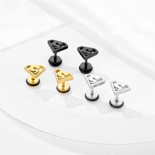 Titanium Steel  Earring plated fashion jewelry Sold By PC