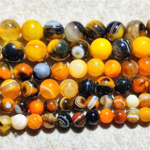 Natural Lace Agate Beads Round DIY mixed colors Sold Per Approx 38-40 cm Strand