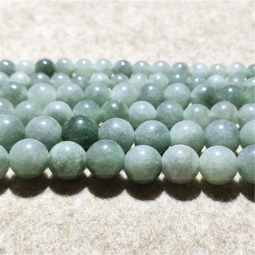 Jade perle, kvarcit Jade, Krug, možete DIY & različite veličine za izbor, svijetlozelena, Prodano Per Približno 38-40 cm Strand